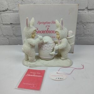 1994 retired Dept 56 Snowbunnies Springtime stories I'll Paint The Top Easter